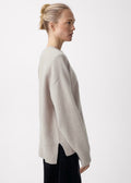 Dive Open Back V Sweater Snowday