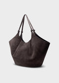 Milan Suede Tote Bag Mocha Brown