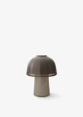 Raku SH8 Trådløs Bordlampe | Beige Grey & Bronzed