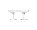 Ripple Champagne Saucers Clear | 2-Pakning