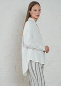 Hills Linen Blend Shirt Off-white