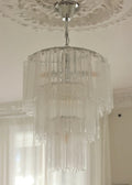 Fontaine Chandelier White 3 Layer