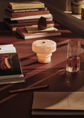 Oppladbar Bordlampe Ripple Portable Lamp Pale Rose