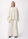 Frame Oversized Sweater Eggwhite