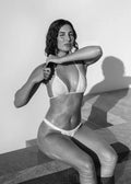 Clean Pearl Bikini Top Creme