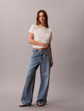 Overnight Blue Jeans Low Rise Baggy