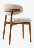 Oleandro Spisestuestol Valnøtt & Boucle Hemp
