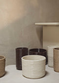 Corduroy Vase Off-white