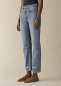 Sisli Cropped Light Blue Righe