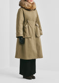 Padded Maxi Parka Green