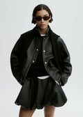 Brey Leather Skirt Black