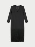 Mella Wool Mini Dress Black