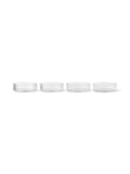 Ripple Serving Bowls Clear 4-Pakning