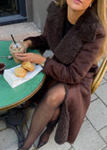Elin PU Suede Shearling Coat