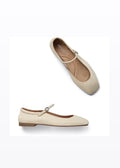 Paella Ballerina Leather Cream