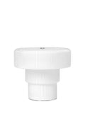 Oppladbar Bordlampe Ripple Portable Lamp White