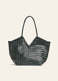 Humi Green Gabled Shoulder Bag