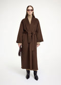 Trullem Dark Brown Wool Coat
