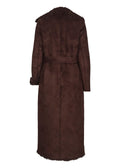 Elin PU Suede Shearling Coat