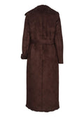 Elin PU Suede Shearling Coat