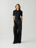 Marianne Rib Tee Black