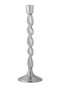 Metina Candle Holder Silver Aluminum