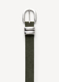 Zoira Leather Belt Deep Niche Green