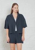 Delos Quilted Shirt DK Navy