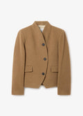 Short Curved Jacket Camel
