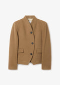 Short Curved Jacket Camel