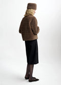 Zola Lamb Fur Jacket Cappucino