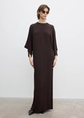 Jersey Kimono Dress Chocolate Brown