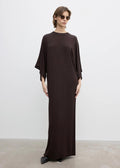 Jersey Kimono Dress Chocolate Brown