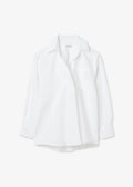 Asymmetric Linen Shirt White