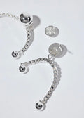 Tiny Solar Studs Earrings Silver