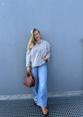 Lea Beige Stripe Shirt