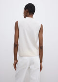 Sleeveless Knit Top Cashmere Blend