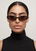 Lulu Solbrille Chocolate & Brown