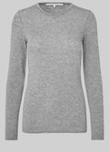 Matima O-Neck Tee Grey Melange