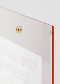 Frameless A3 Rectangle | Rose