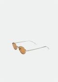 Rosie Solbrille Silver & Brown