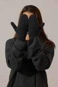 Avignon Mittens Charcoal Grey