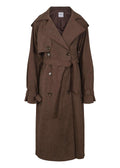 Caia Suede Coat Brown
