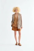 Noomi Blazer Brown Multi Check