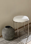Komati Stool Chrome & White