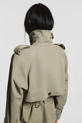 Majorstuen Trench Short Khaki