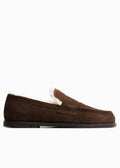 Belle Loafer Suede Dark Brown