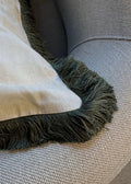 Fey Fringe Cushion Cover Brown