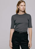 Marianne Rib Tee Volcanish