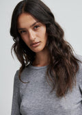 Matima O-Neck Tee Grey Melange